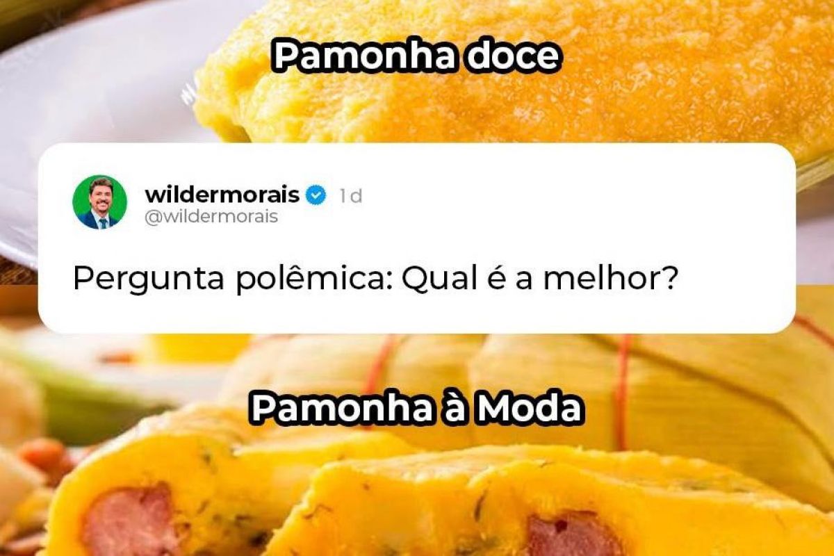 Wilder Morais ignora escândalo de Professor Alcides e faz post sobre pamonha